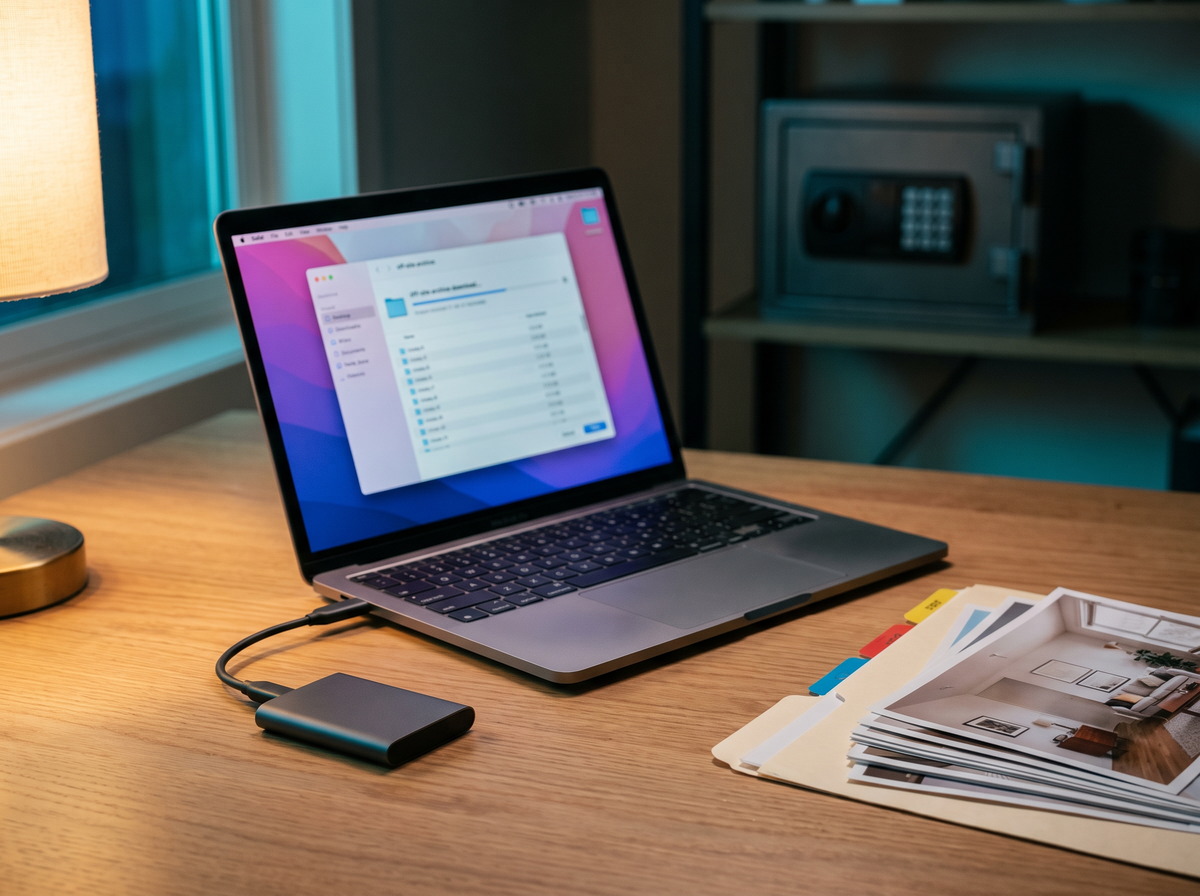Vault backup — off-site archive download